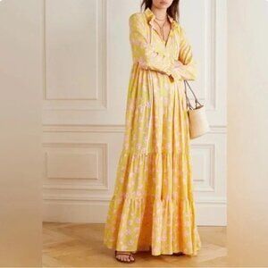 Yellow Floral Maxi Dress